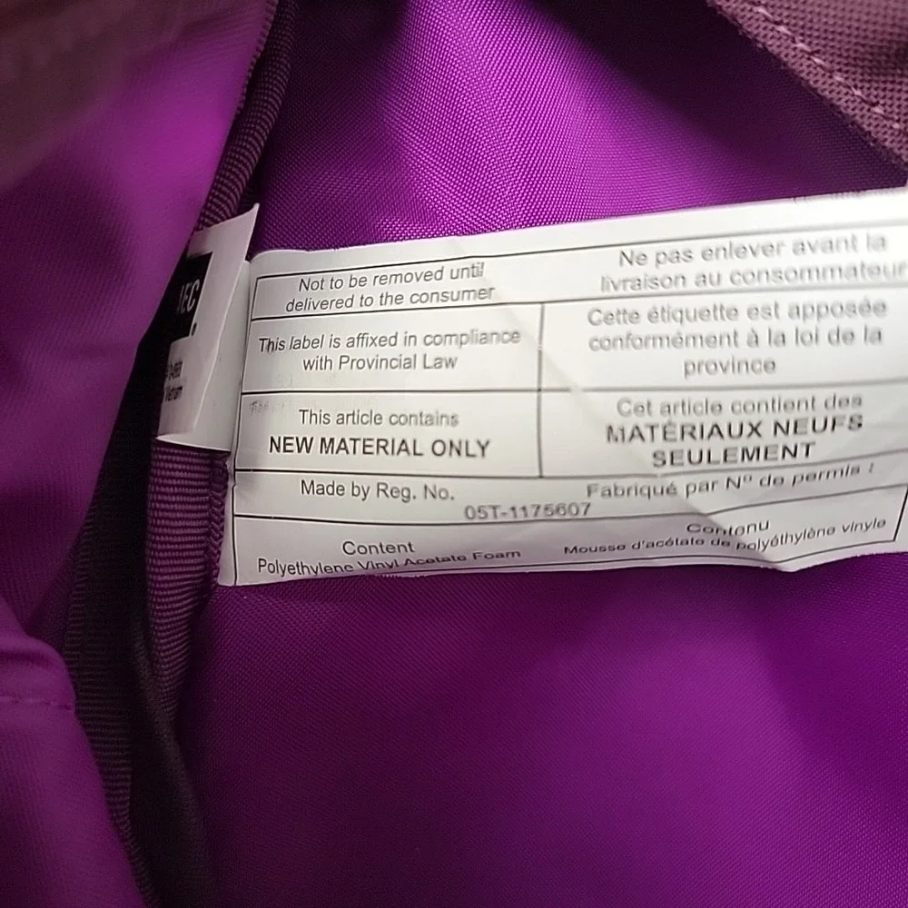 Mountain Equipment Co-op MEC Pod Sling Pack in Purple Padded Travel Hiking